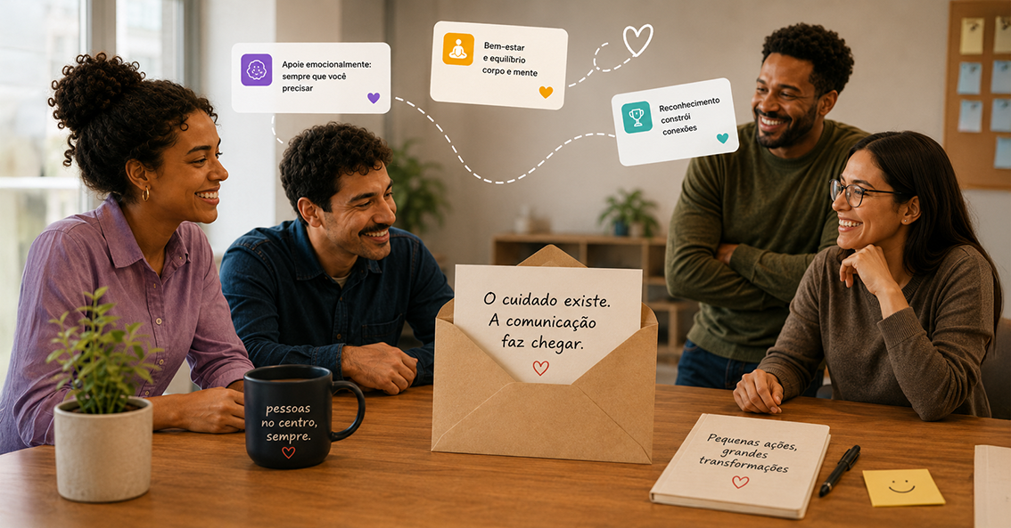 felicidade corporativa e comunicação interna